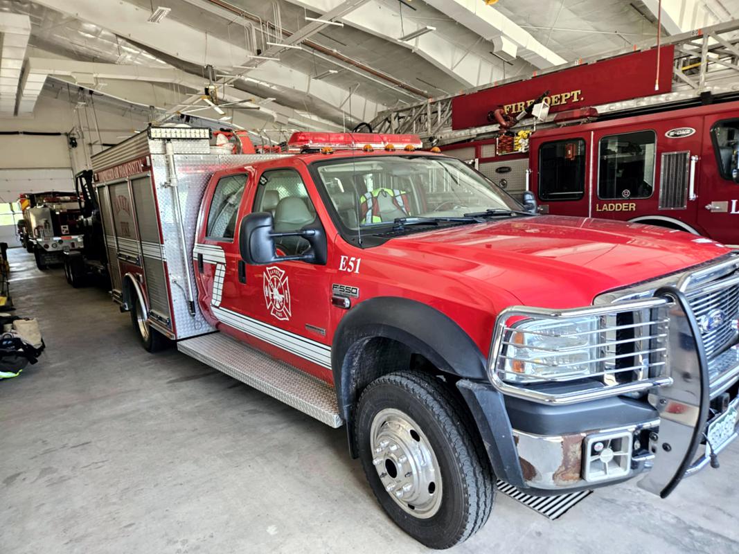 Engine 51 is a multi-purpose wet-rescue and extrication equipped engine, supplied with fire suppression foam.